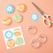 36 Pack Make Your Own Blank Button Pins for DIY Crafts (2.25 in)